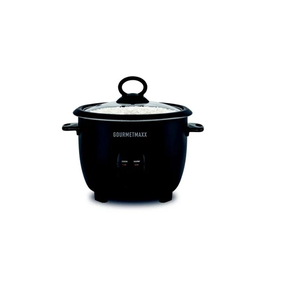 GOURMETmaxx Rizsfőző és Pároló Üvegfedővel – 400 W, 1 Liter DS19178