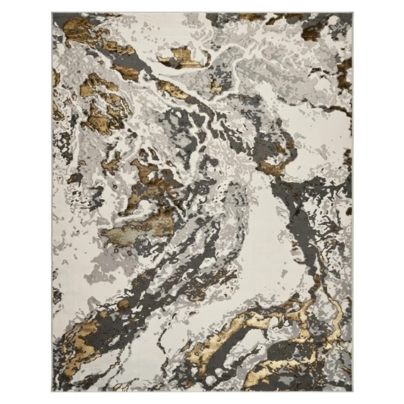 Sunset collection szőnyeg 200 x 290 cm - Fehér, szürke és arany B8441A-2