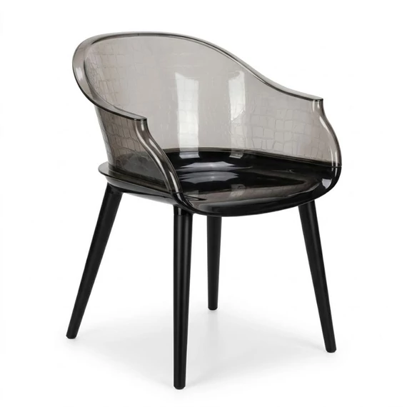 Modern Füstszürke-Fekete Design Karosszék FFK-01