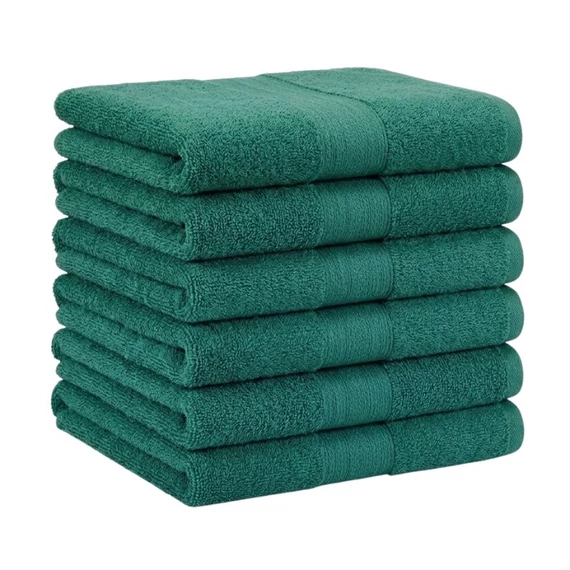 Extra puha törölköző szett 6 db 70x140 cm Sötétzöld EPTSZ-01