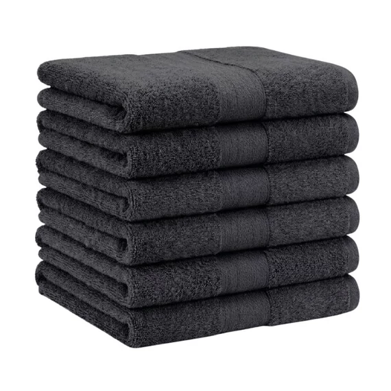 Extra puha törölköző szett 6 db 70x140 cm Fekete EPTSZ-03