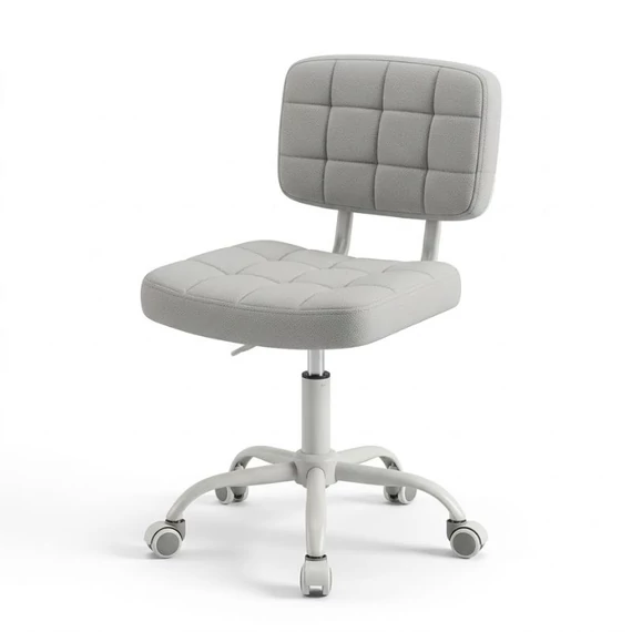 Modern tűzött mintás szürke irodai és munkaszék MMK-01S