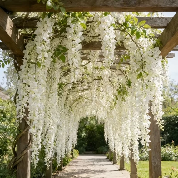 45 db Wisteria Művirág fehér 52MWX5WG97
