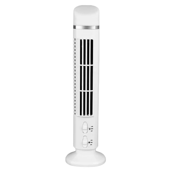 Asztali torony ventilátor lámpával fehér 16035