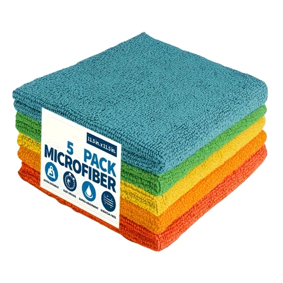 5 db mikroszálas tisztítókendő 25 × 25 cm WA2384912-2