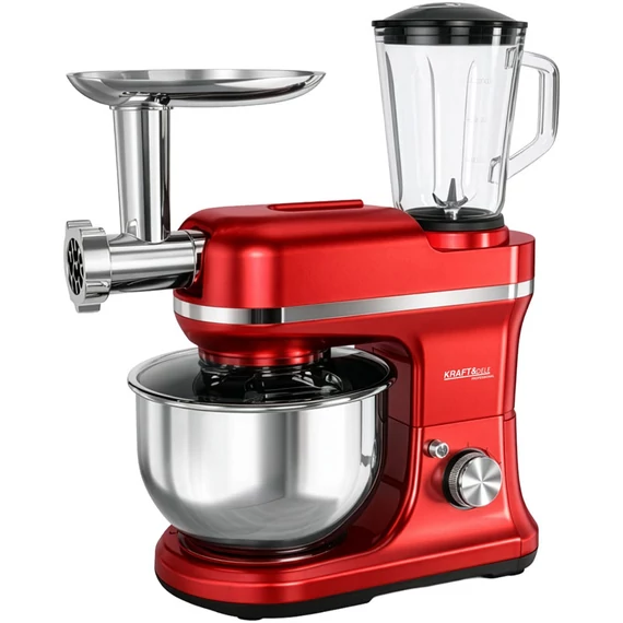 Kraft&Dele konyhai robotgép piros 3000W, 5L KD4228