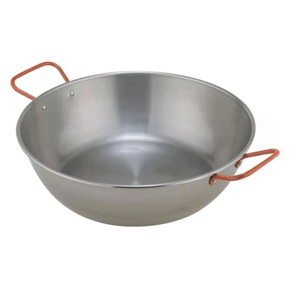 Paella füles serpenyő polírozott 45 cm 13418