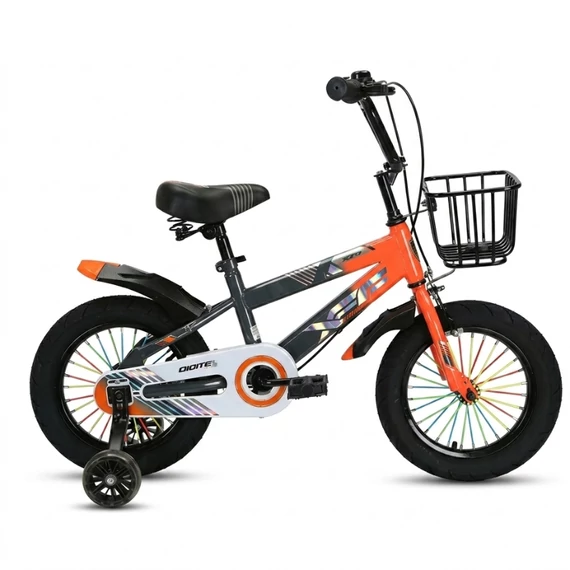 Dionite 18" Prémium Gyermek Kerékpár – Narancssárga-Szürke Kivitel 608O