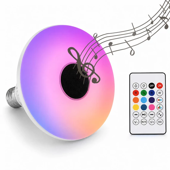 RGB lámpa beépített hangszóróval 20W holm9693