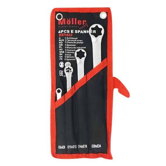Möller Torx kulcs készlet 4db MR70633 (MR70715)