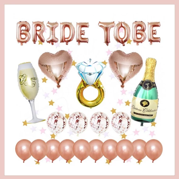 Léggömb készlet "Bride to be" BLN02