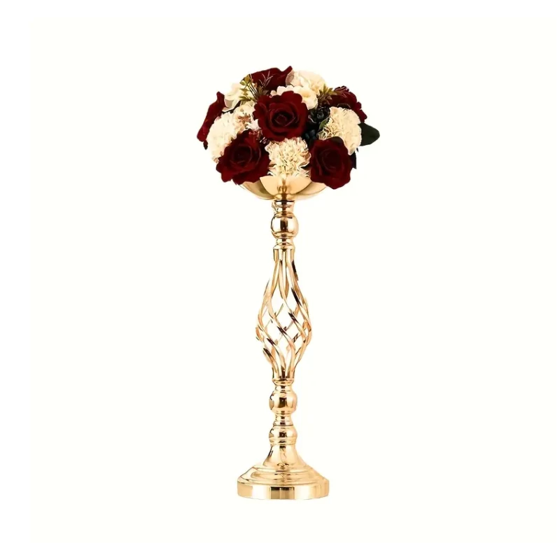 Arany színű dekoratív fém gyertyatartó – 53 cm JK1215466-1