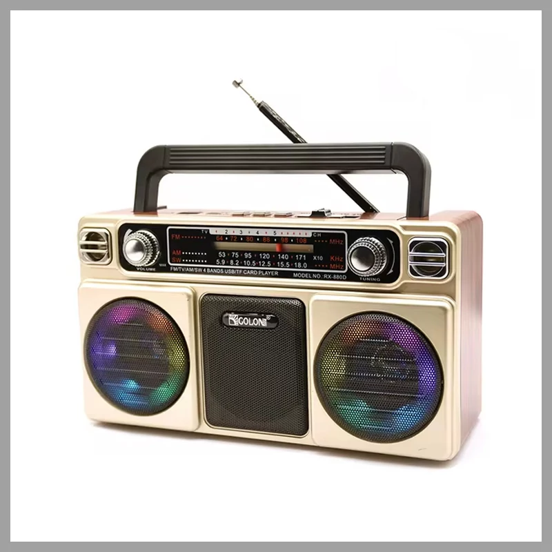 GOLON retro stílusú hordozható rádió RX-880D