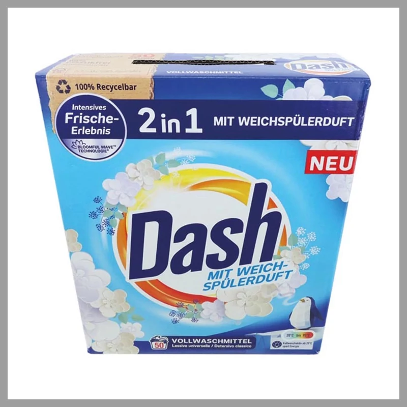 Dash 2 az 1-ben mosópor öblítő illattal 6780