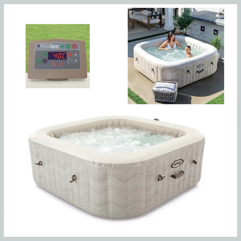 Intex 28472 Pure Spa Chevron Deluxe pezsgőfürdő jakuzzi 239x71cm 128472