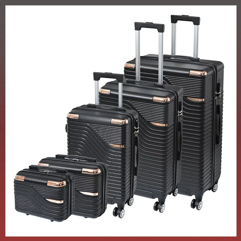 Leziter TraveLux Urban bőrönd 5 részes szett fekete LTRUBS-BL