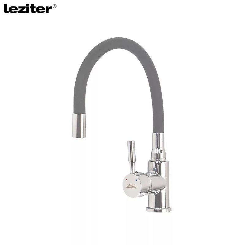 LEZITER Corin álló mosogató csaptelep flexibilis kifolyócsővel szürke ZS-7012-GR
